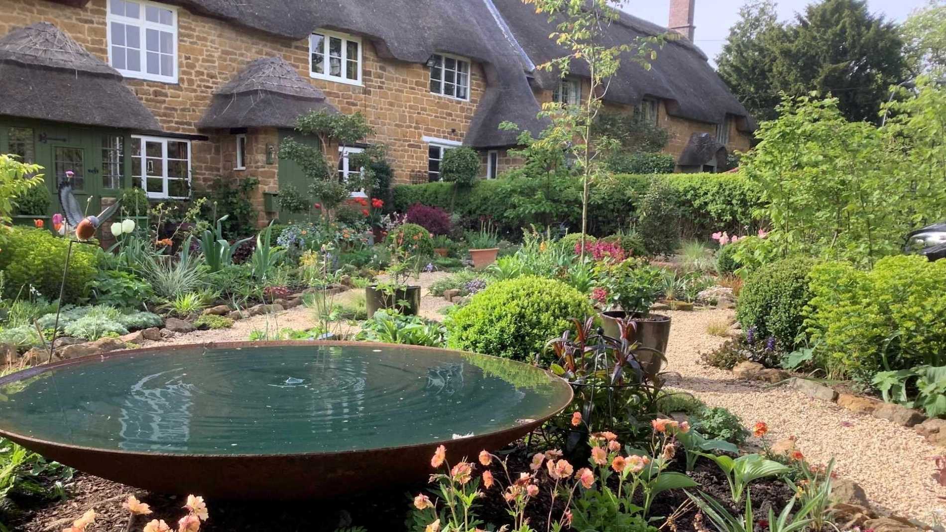 vibrant cottage garden
